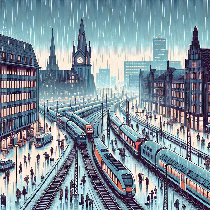 Winter storm “Elli” shuts down Deutsche Bahn’s long-distance network in northern Germany