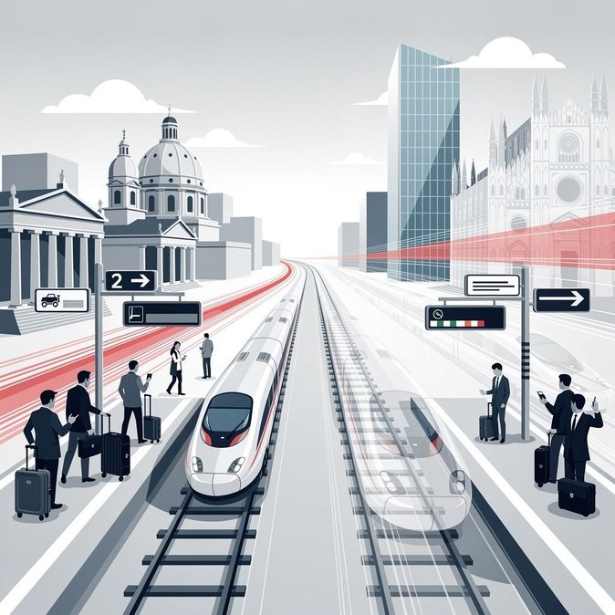 Les équipes d'Italo TGV déclenchent une grève nocturne, ralentissant le principal corridor commercial national