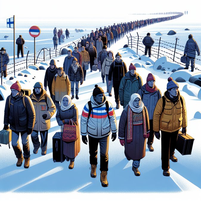 Finns continue to cross the closed land border into Russia on foot, cars and flights
