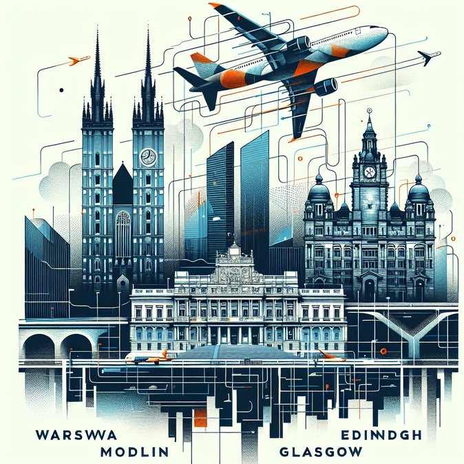 Ryanair Restores Warsaw-Modlin Links to Edinburgh and Glasgow for Summer 2026