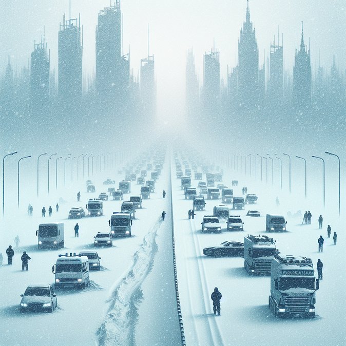 Heavy snow paralyses Poland’s key S-7 corridor, triggering multi-modal travel chaos