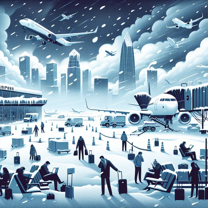 Monster Winter Storm Cancels 12,000 U.S. Flights and Triggers Nationwide Airline Waivers