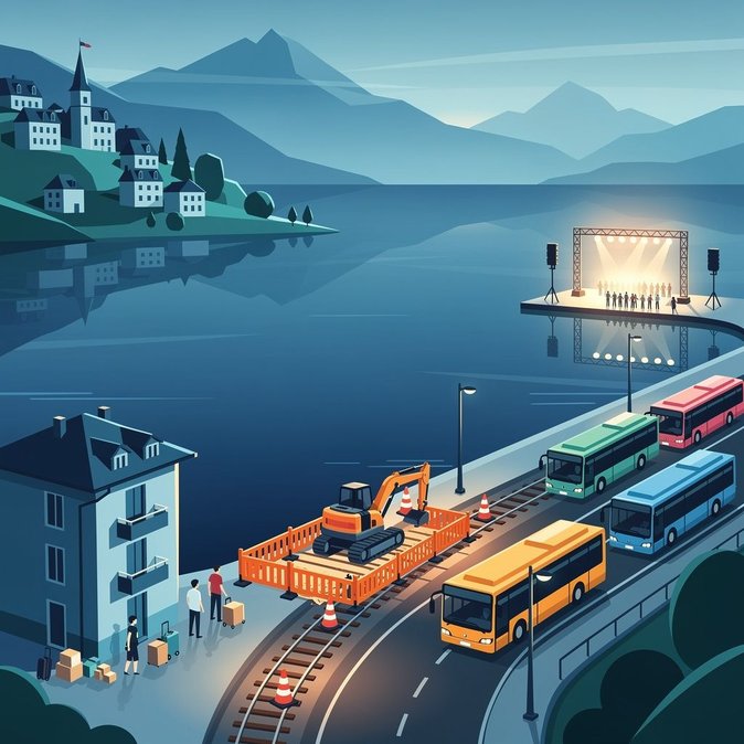 Fermeture pour travaux de la ligne Vevey–Blonay à partir du 26 juin, impactant les navetteurs et touristes du lac Léman