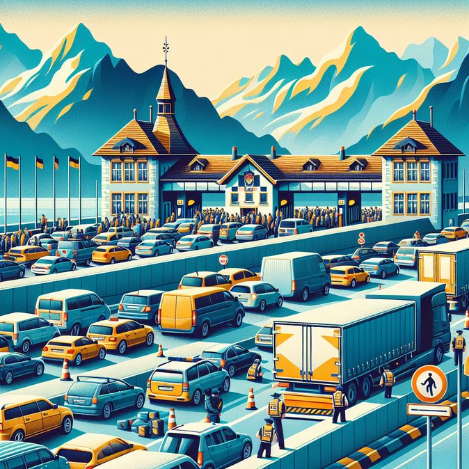 Border Checks at Fernpass Cause Delays for German Holiday Traffic to Austria and Italy