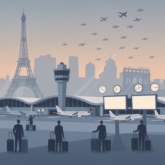 El regulador de aviación francés ordena recortes de vuelos en París-CDG y Marsella ante el inicio de la huelga del sector público