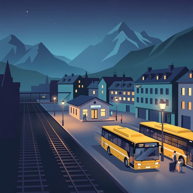 Travaux en soirée : la ligne Zweisimmen–Lenk interrompue les 22 et 23 juillet ; des bus de remplacement assurent la liaison