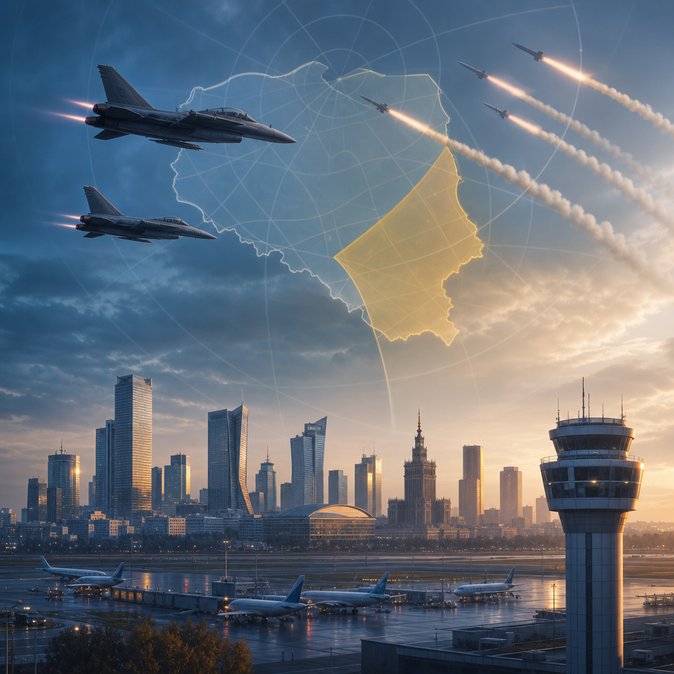 Poland Sounds Air-Raid Alert, Scrambles Jets as Russian Missiles Approach—Civil Aviation Warned