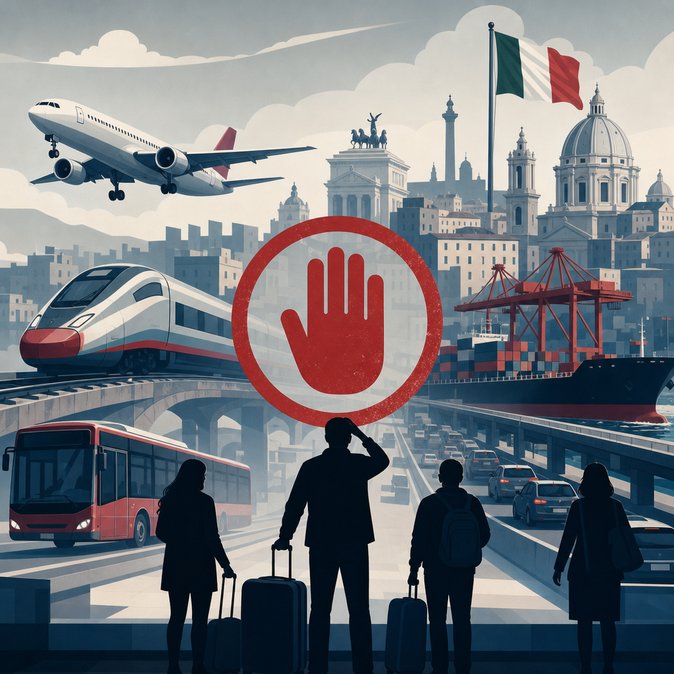 Unions warn travellers: 24-hour general strike on 29 May will ground flights and snarl Italian transport
