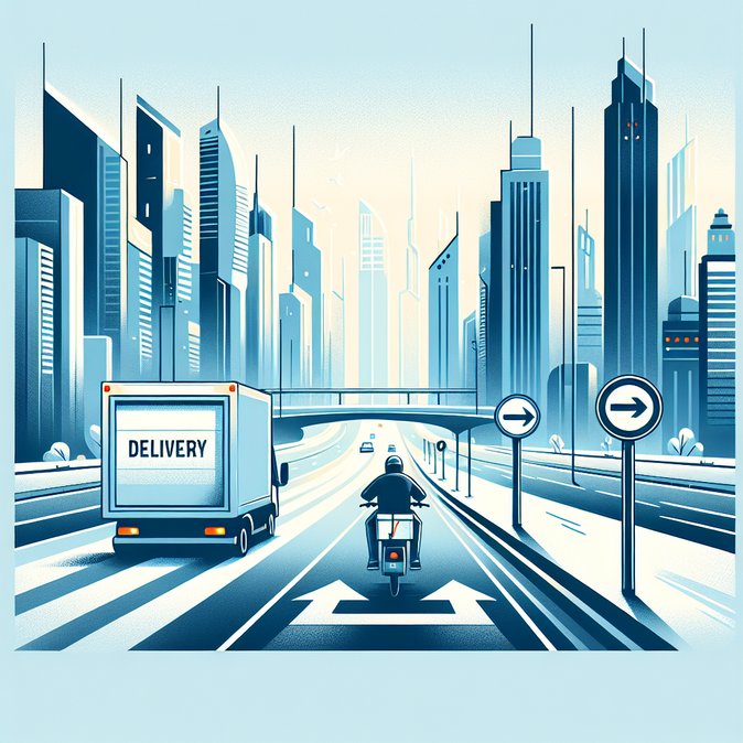 UAE Imposes New Lane Restrictions on Delivery Riders to Curb Road Risks