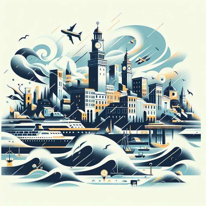 Orange-level weather alert across central and southern Italy as Storm Kristin threatens transport network