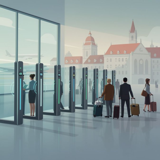 El aeropuerto de Praga asegura a los viajeros taiwaneses que aún pueden usar las puertas electrónicas