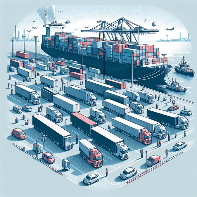 Truckers shut Limassol Port in indefinite strike over fees and container rules