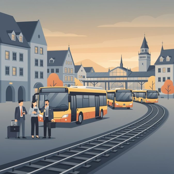 Trabajos en las vías provocan autobuses sustitutivos en el corredor Núremberg–Solnhofen (15–19 de octubre)
