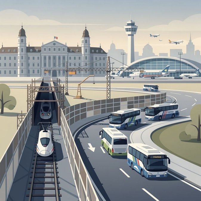 Les liaisons de l’aéroport de Vienne réorganisées suite à la fermeture de la ligne S-Bahn intra-muros pendant 14 mois