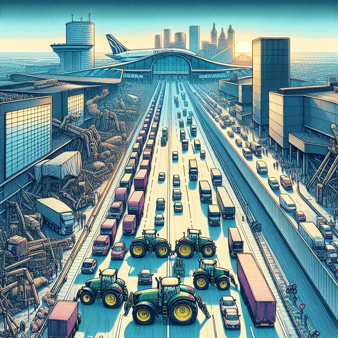 Farmers end three-day blockade at Brussels Airport, cargo flows resume