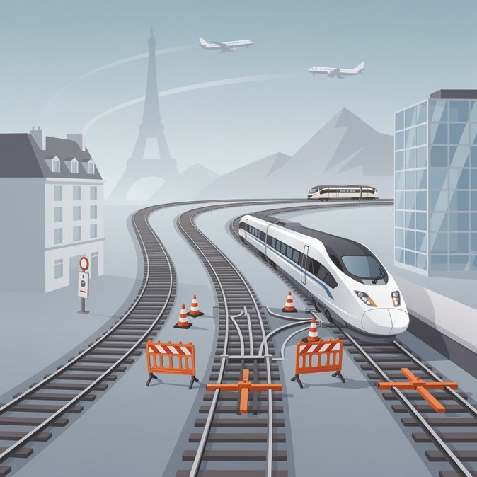 Trabajos en la vía durante el fin de semana afectarán el corredor TGV París–Lyon/Suiza los días 19 y 20 de septiembre