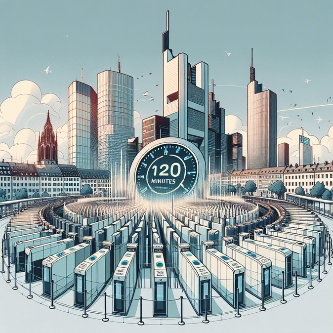 Data Show Frankfurt’s EES Peak Waits Hit 120 Minutes Despite Lower Averages