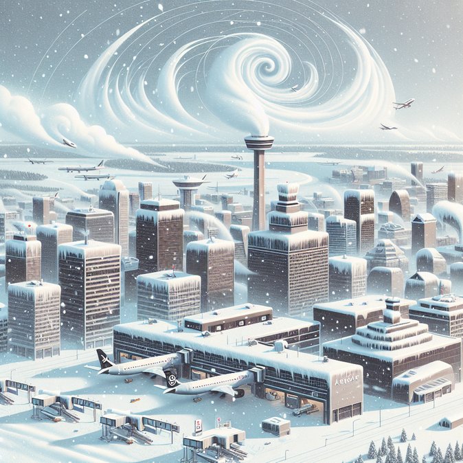 Canadian hubs hit by 135 flight delays and 19 cancellations as winter storm collides with global re-routing