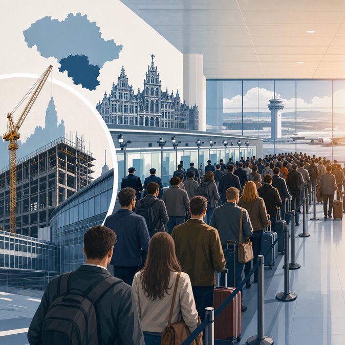 Brussels Airport border-control chaos sparks federal–regional row over staffing and infrastructure