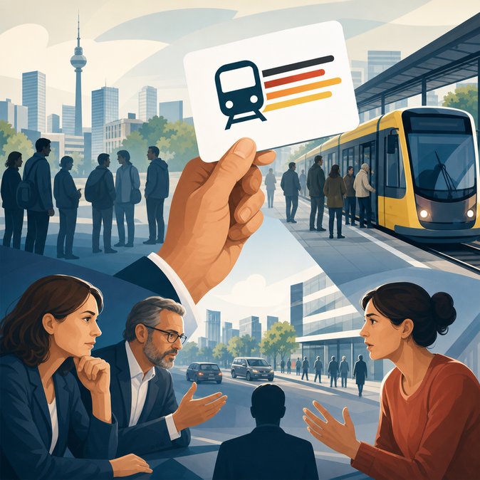 CDU Floats ‘Deutschlandticket in Kind’ for Welfare Recipients to Boost Labour Mobility