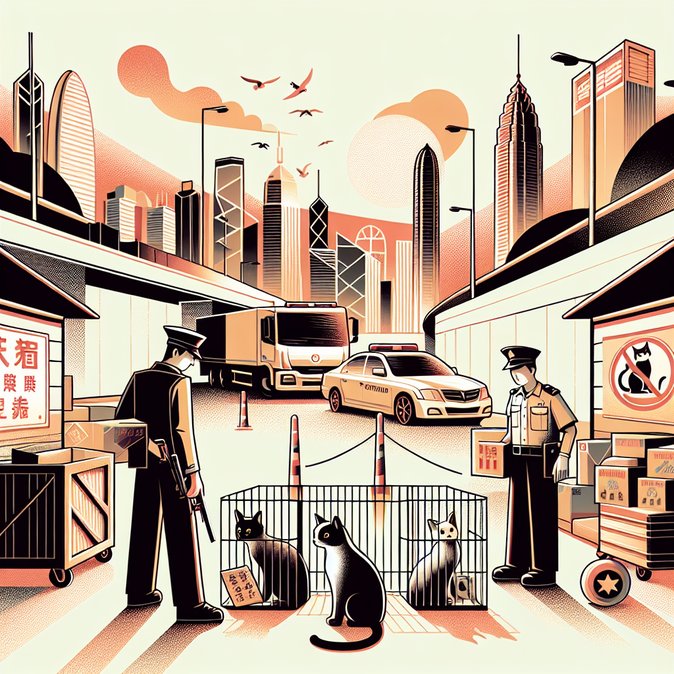 Hong Kong Customs seize HK$75,000 pedigree cats in Lo Wu rucksack sting