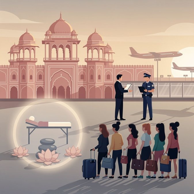 FRRO Jaipur expulse neuf travailleurs étrangers de spa lors de la plus grande opération contre les dépassements de visa de 2026