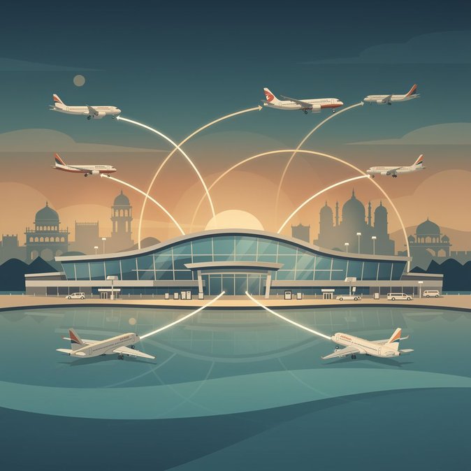 India Lanza el Modelo ‘Easy Connect’ de Centro y Radio—Varanasi se Convierte en el Primer Aeropuerto Satélite