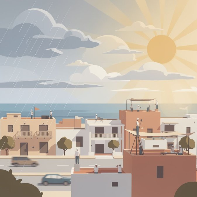 توقعات نهاية الأسبوع: أمطار متفرقة اليوم، وعودة الحرارة يوم الثلاثاء—تأثيرات على الوافدين الجدد