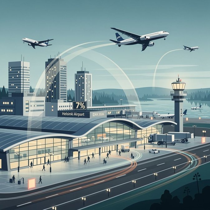 Aeroportos da Finlândia Registram 1,8 Milhão de Passageiros em Setembro de 2026, Alta de 7% em Relação ao Ano Anterior