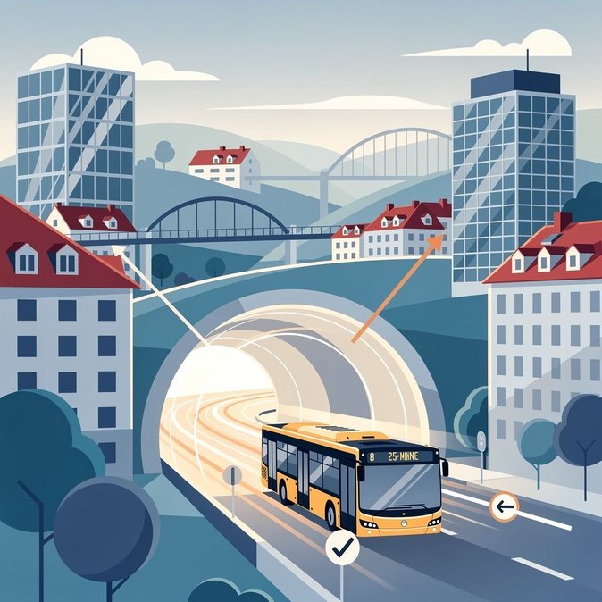 Prague to launch direct bus service through Blanka tunnel, cutting cross-town commute for expats and airport staff