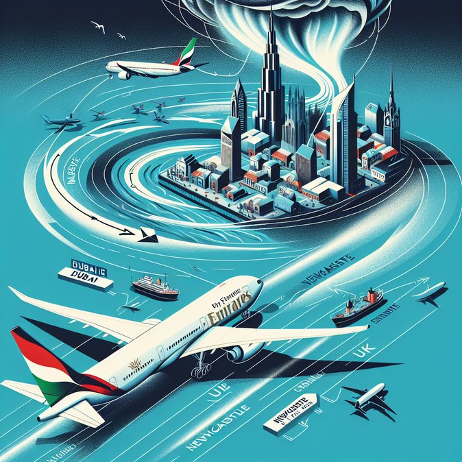 Storm Chandra forces Emirates flight EK35 to divert, spotlighting winter weather contingency plans