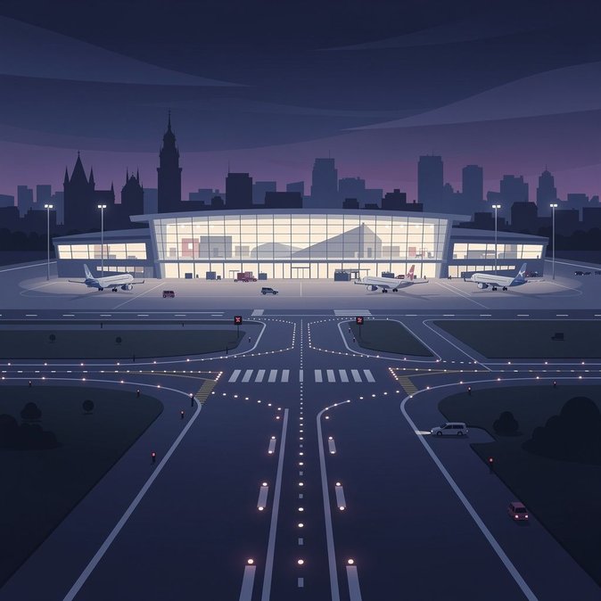 Nachtsperrung der Start- und Landebahn am Flughafen Warschau Chopin vom 20. bis 21. September geplant