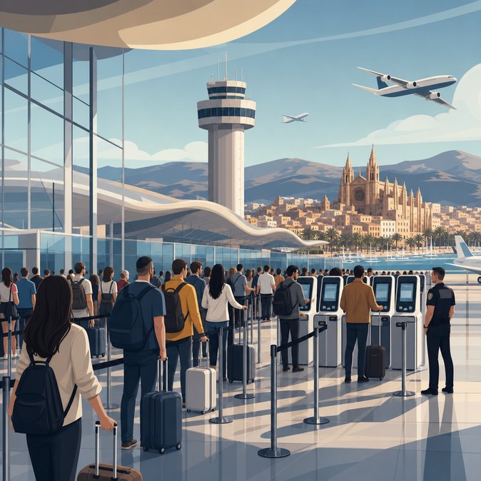 Bank-Holiday Gridlock at Málaga and Palma as EU Entry/Exit System Strains Spanish Borders