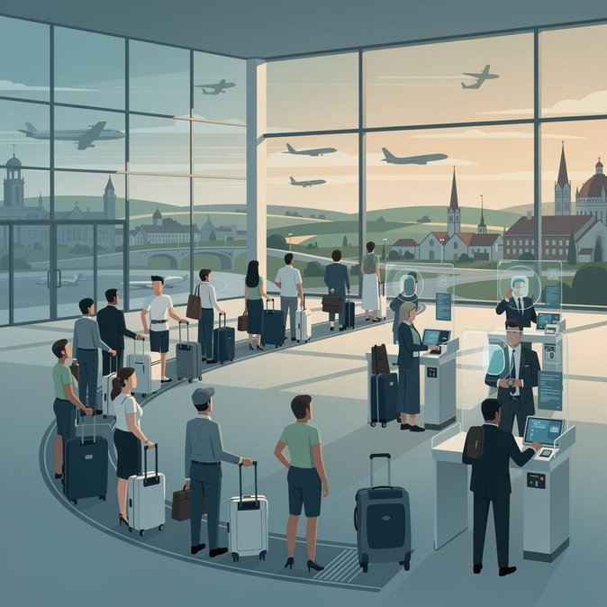 Nuevo sistema de entrada y salida de la UE provoca colas de dos horas en el aeropuerto de Stuttgart