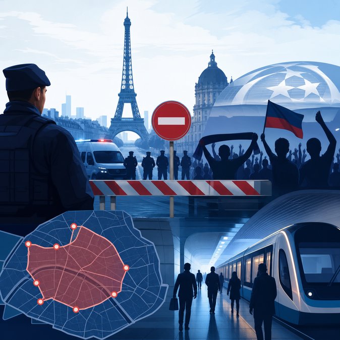 Paris Locks Down Transport Network Ahead of 30 May Champions League Final
