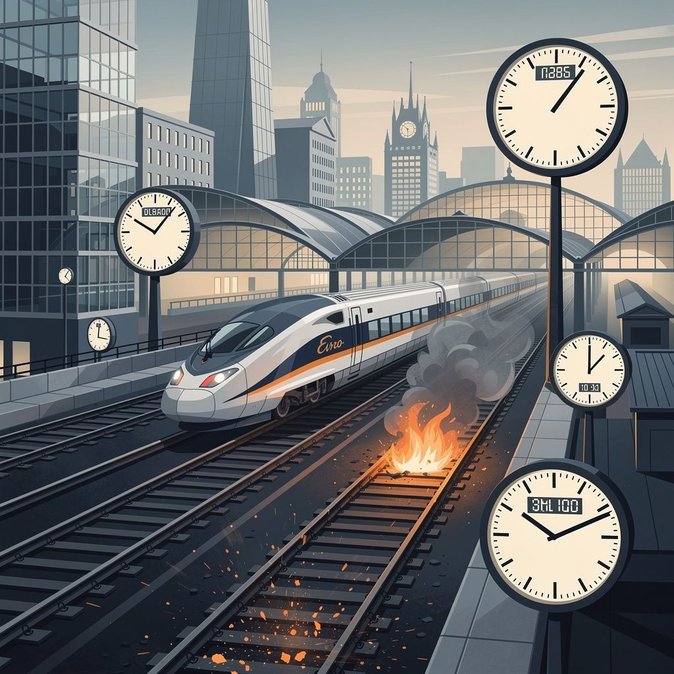 Eurostar advierte de retrasos prolongados en los servicios entre Bélgica y Países Bajos tras incendio en las vías de Róterdam