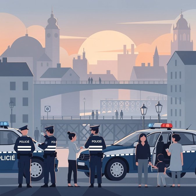 Opération policière nocturne à Plzeň visant les ressortissants étrangers et la sécurité publique