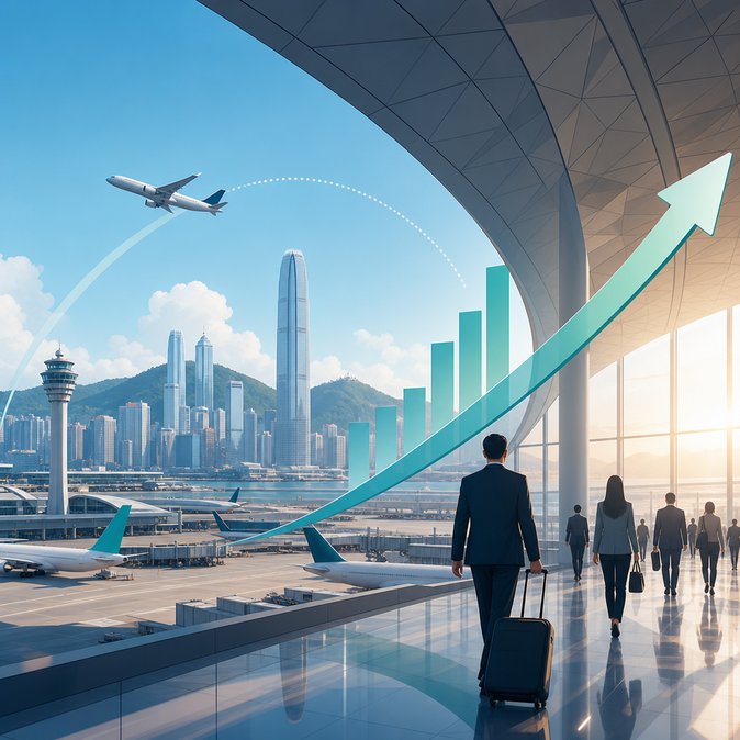 HKIA passenger throughput climbs 19.6 % to 5.74 million as Middle-East detours lift Europe traffic