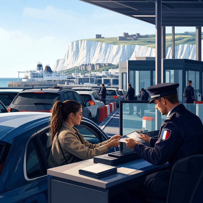 Bank-holiday bottleneck: Dover-to-France ferries slowed by manual EES checks