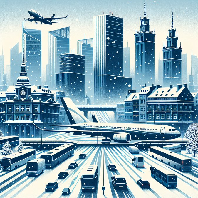 Heavy snow closes Kraków airport, Jet2 diverts three UK flights to Warsaw