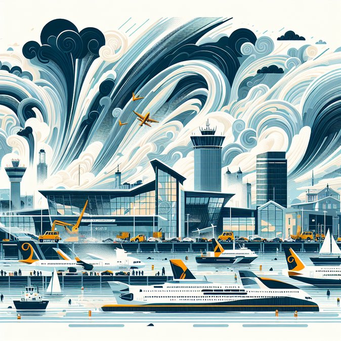 Storm Dave Grounds Flights and Knocks Out Power Across Ireland on Easter Sunday