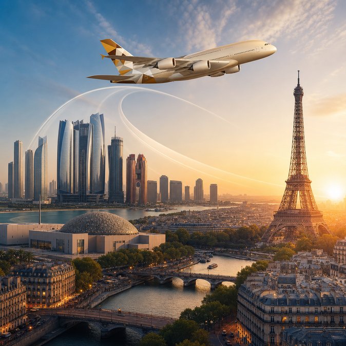 Etihad to Operate Two Daily Airbus A380 Flights from Abu Dhabi to Paris