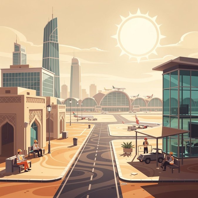 الإمارات تصدر تحذيرًا للسفر بسبب موجة حر شديدة مع ارتفاع درجات الحرارة إلى 50 درجة مئوية