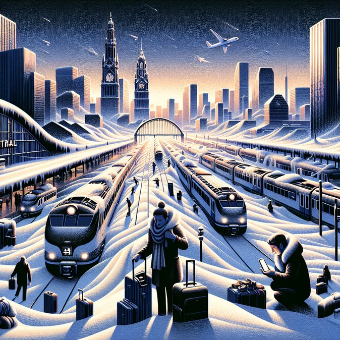 Dutch Blizzard Paralyzes Arnhem Rail Hub, Stranding Nightjet Zürich Sleepers and Basel ICE Services