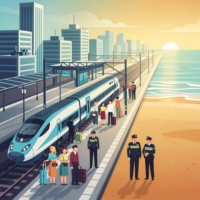 La Policía Federal Belga lanza la ‘Operación SunRail’ para garantizar la seguridad del tráfico ferroviario veraniego hacia la costa