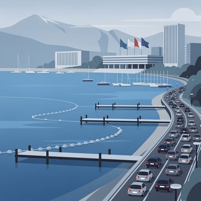 Lake Geneva navigation ban enters into force as Geneva authorities review G7 security impact