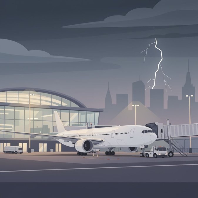 Lightning-struck American Airlines 777 remains grounded at Heathrow, tightening North-Atlantic capacity