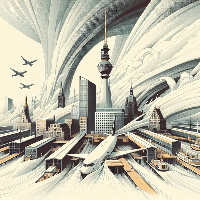 Storm Elli Snarls Northern German Airports: 45 Cancellations and 310 Delays at HAM, DUS and BER