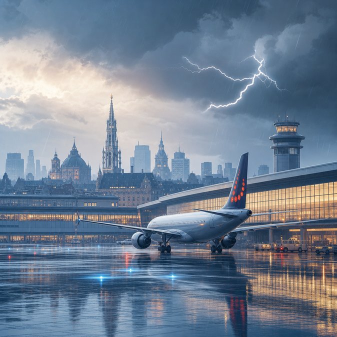 Lightning Strike Forces Brussels Airlines Jet Back to Zaventem, Minor Ripple Delays Across Network