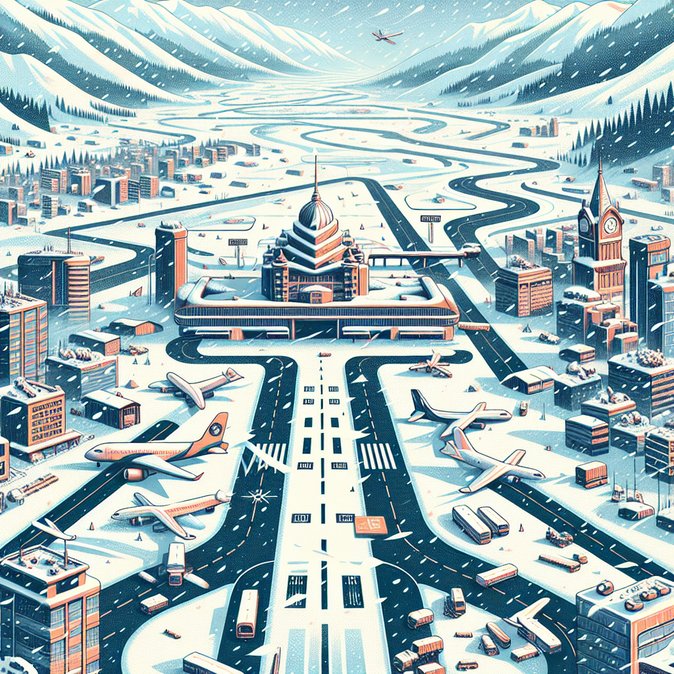 Heavy Snow Grounds Flights and Blocks Highways Across North India